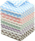 Microfiber Cleaning Cloth Lint Free, 10 Pack Fast Drying Dish Rags, Super Absorbent Kitchen Dish Cloths, 12x12 in