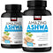 FORCE FACTOR Amazing Ashwa 2-Pack for Stress Relief, Memory, Focus, Immune Health, 240 Tablets, White Packaging