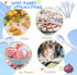 Tioncy 150 Pcs Disposable Plastic Sporks, Individually Wrapped 2 in 1 Fork and Spoon Set for Parties