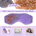 Weighted Eye Mask for Sleeping, Soft Heated Compress with Lavender & Flaxseeds, Reusable Sleep Mask