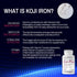 Koji Fermented Iron Plus, Iron Supplement with Vitamin C, D3, Folate for Blood Support, 60 Capsules