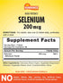 Selenium 200mcg | 60 Tablets | High Potency Formula | Vegetarian, Non-GMO, and Gluten Free Essential Mineral Supplement | By Sundance