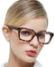 MARE AZZURO Computer Glasses, Women's Blue Blocking Eyewear, Stylish Gaming Eyeglasses