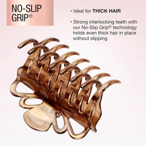 Scunci by Conair Claw Clips for Thick Hair, Tortoise, 1 Count, Hair Accessories for Women