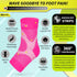 Compression Socks for Plantar Fasciitis, Achilles Tendonitis, Ankle Brace Compression Sleeve, Pink L-XL