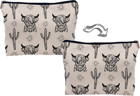 Western Makeup Bag,Western Gifts For Women,Cow Makeup Bag,Cowgirl Stuff,Western Stuff For Women,Western Gifts,Cowgirl Gifts