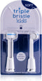 Triple Bristle Kids Sonic Toothbrush | 2 Pack Replacement Head Refill | Dentist Created & Approved for Safe Brushing