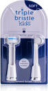 Triple Bristle Kids Sonic Toothbrush | 2 Pack Replacement Head Refill | Dentist Created & Approved for Safe Brushing