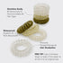 Kitsch Spiral Hair Ties for Women, No Crease Hair Tie, 8 pcs in Blonde