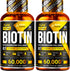 PURE RESEARCH Biotin & Collagen 60,000mcg Hair Growth Liquid Drops, Supports Healthy Hair, Skin, Nails