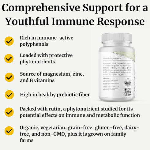 Immune Immune 60 BIG BOLD HEALTH HTB Rejuvenate - Himalayan Tartary Buckwheat - Polyphenols Supplement for Support