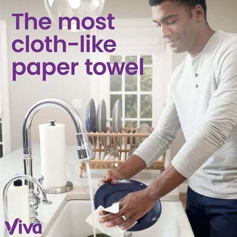 Viva Signature Cloth Paper Towels, 12 Triple Rolls, 141 Sheets per Roll