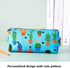 LParkin Canvas Cactus Pencil Case - Makeup Cosmetic Bag and Stationary Pouch