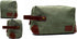 Vetelli Vintage Canvas Toiletry Bags, Waterproof Dopp Kits for Travel (Marco, Green)