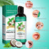 Coconut Mint Oil Pulling, 2 Pack Whitening Mouthwash for Teeth and Gums with Tongue Scraper & Measuring Cup