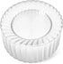 Set 50 6 Oasis Creations Premium Hard Plastic Plate x Clear Round Plates - Washable & Reusable - Party Supplies