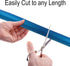 Rehabilitation Advantage Closed Cell Foam Tubing for Utensil Support, Blue, 1 3/8" OD x 3/8" ID x 18"