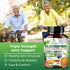 Triple Strength Glucosamine Capsules - Joint Support Supplement with Turmeric & Boswellia, Quercetin Bromelain - 120