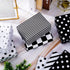 Whaline 120Pcs Checkered Black White Tissue Paper, Star Stripes Polka Dots Pattern for Home Wedding Birthday Gift Wrap