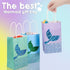 Zonon Mermaid Treats Goodie Candy Bags Set, Princess Theme Party Gift Paper Bags for Birthday Pool Party Favors (18 Pcs)