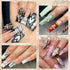 RODAKY 54PCS Cross Nail Charms, Gold Cross Charms for Nails, 3D Planet Nail Art Jewelry
