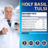 Organic Cadane Holy Basil Supplements - Capsules with Guduchi, Ginger, Turmeric Curcumin, Licorice, 90 Capsules for