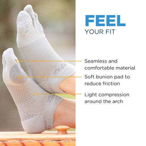 OrthoSleeve Bunion Relief Socks with Patented Split-Toe Design and Cushioned Bunion Pad for Pain Relief