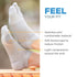 OrthoSleeve Bunion Relief Socks with Patented Split-Toe Design and Cushioned Bunion Pad for Pain Relief