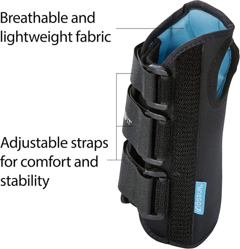 Ossur Formfit Wrist Brace for Tendonitis, Carpel Tunnel, Post Cast Healing - 8" Right, X-Large, Breathable Material
