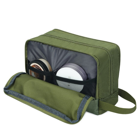 Toiletry Bag for Men, Hanging Dopp Kit Water Resistant Shaving Bag, Small Toiletry Bag for Traveling (Pure Green)