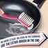 Set 4 Dish Brush of - Kitchen Scrub Brushes with Non-Slip Long Handle for Cleaning, Scrubber, Dishwashing, Dishes