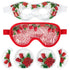 LEOSTEP 4 PCS Cooling Eye Mask Set - Ice Face Mask with Rose Essential Oil, Reusable Gel Pads for Eyes Puffiness,