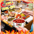 Reallnaive 200 Pack 9oz Chili Cook off Party Decorations Disposable Sample Cook off Tasting Paper Cups and Plastic