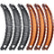 WILLBOND 6 Pieces Banana Hair Clip, Fishtail Fish Shape Clincher Combs for Women Hair (Black, Brown)