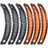 WILLBOND 6 Pieces Banana Hair Clip, Fishtail Fish Shape Clincher Combs for Women Hair (Black, Brown)