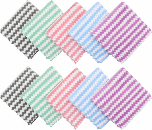 Microfiber Cleaning Cloth Lint Free Rags, 10 Pack Fast Drying Dish Cloths, Super Absorbent for Cleaning Dishes, 12 in x