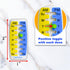 PILLOGIC 2PK Pill Reminder Medication Tracker Single Strip can Track Morning and Evening doses. Use on Prescription