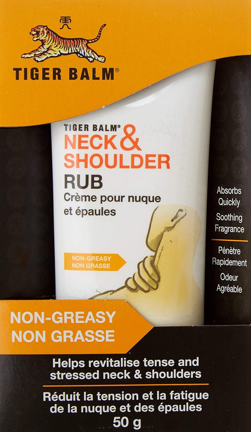 Tiger Balm Extra Strength Neck & Shoulder Rub for Warm Pain Relief, 50 G