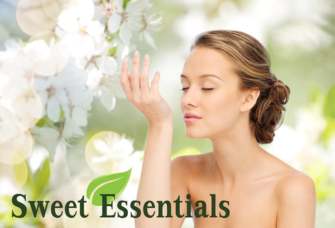 Sweet Essentials (2 oz Baby Powder - Fragrance/Perfume Oil - Made with Organic Oils - Spray on Perfume Oil - Alcohol