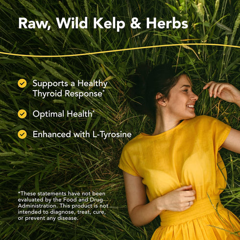 Thyroset 90 45 NORTH AMERICAN HERB & SPICE - Capsules - Wild Kelp & Herbs Blend - Healthy Thyroid Support - Contains