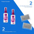 Gel Lens Cleaner Kit, (2) 2oz Eye Glasses Cleaner Gel Spray + (2) Microfiber Cleaning Cloths, Safe for All Lenses (4oz