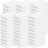 Wash Cloth Set - Heavy Duty 13x13 White Dish Towels, Quick Dry & Lint Free Multi Use Bar Rags for Cleaning, Auto Wash,