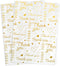100 Sheets Thank You Tissue Paper Bulk, 14 x 20 Inch for Small Business Packaging and Gift Bags