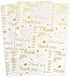 100 Sheets Thank You Tissue Paper Bulk, 14 x 20 Inch for Small Business Packaging and Gift Bags