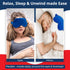 Lavender Weighted Eye Mask for Relaxation and Yoga, Cold Therapy Eye Mask, Blue