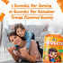 Juneno Gummies Zeolite Kids Detox - Total Body Cleanse Micronized Chewables Supplement with Chlorella - Orange Flavor
