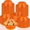 100 Pcs 12oz Orange Disposable Plastic Bowls - Dessert Cups, Snack Bowls, Soup Bowls for Party Favor Picnic