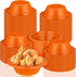 100 Pcs 12oz Orange Disposable Plastic Bowls - Dessert Cups, Snack Bowls, Soup Bowls for Party Favor Picnic