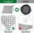 AMAGABELI GARDEN & HOME 8” x 8” 316 Stainless Steel Cast Iron Cleaner, Chainmail Scrubber for Dishes