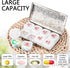 YILUTONGFA 7-Day 8 Portable Metal Pill Case, Featuring CompartmentsPerfect for Travel. BPA-Free. (L-Silver, Large)